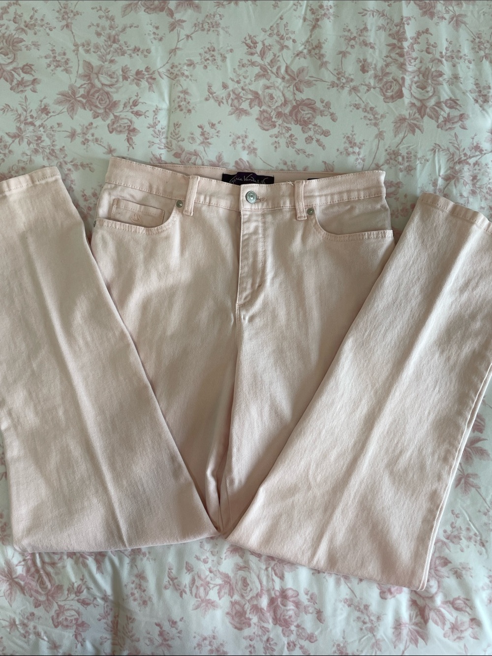 Gloria Vanderbilt Pale Blush Skinny Jeans